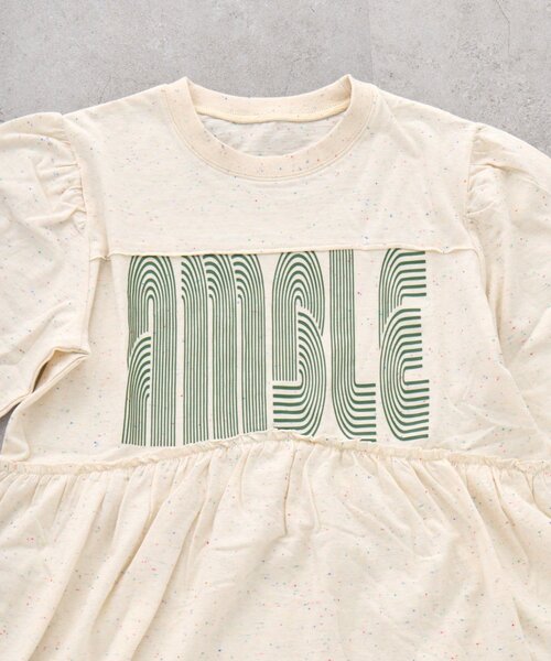 CIAOPANIC TYPY（チャオパニックティピー）の「【KIDS】《ジュニアサイズあり》厚盛ロゴ5分袖チュニックワンピ（ワンピース・キッズ・オフホワイト/チャコールグレー/グレー・150/130/110）」の11枚目の写真