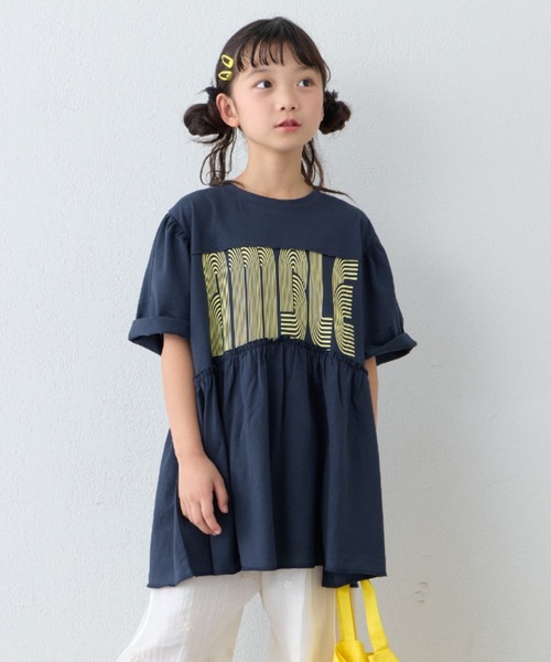 セール】【KIDS/パルクロ・ZOZO限定新色登場】綿100％厚盛ロゴ5分袖