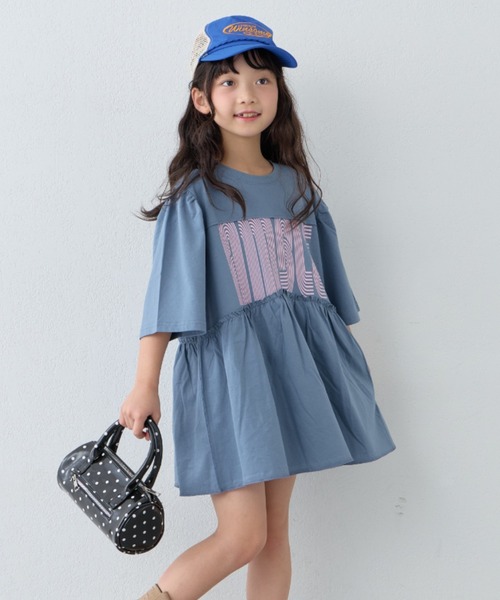 キッズのワンピース/ドレス（ブルー・ネイビー/青色系）ファッション