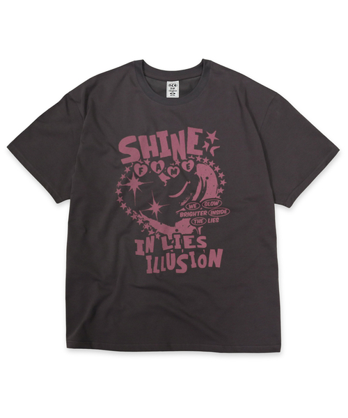 DEFYCLUBROBBERS(ディファイクラブロバース)の「シャインインライズイリュージョン 半袖Tシャツ (3色)(Tシャツ/カットソー・レディース・ブルー/バーガンディー/チャコール・MEDIUM/LARGE)」の2枚目の写真