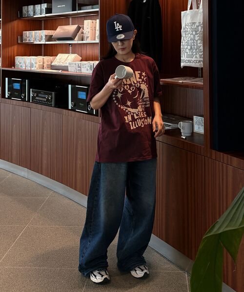 DEFYCLUBROBBERS(ディファイクラブロバース)の「シャインインライズイリュージョン 半袖Tシャツ (3色)(Tシャツ/カットソー・レディース・ブルー/バーガンディー/チャコール・MEDIUM/LARGE)」の9枚目の写真