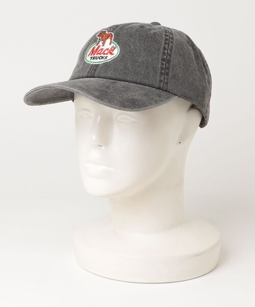 CALIFORNIA HAVE A NICE TIME !（カリフォルニアハブァナイスタイム）の「MACK TRUCKS PIGMENT LOW CAP 刺繍 ブルドック アメリカ 企業物 オールシーズン（キャップ・メンズ・ブラック/ベージュ/グリーン・FREE）」の2枚目の写真