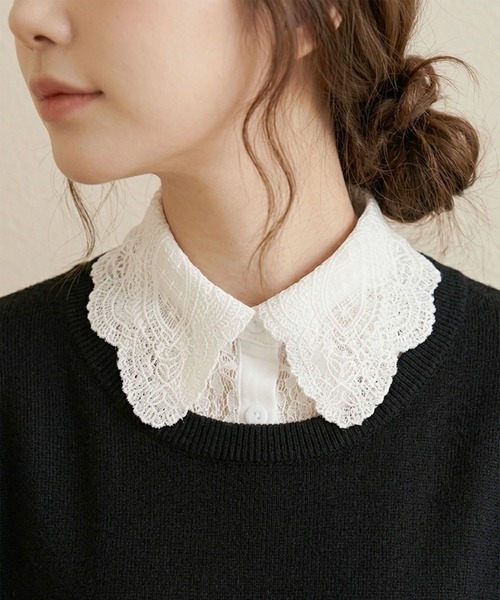 AYA KANEKO×IRIS 47×UNITED ARROWS＞レース つけ襟（付け襟）｜IRIS47