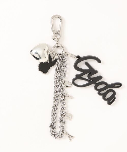 GYDA（ジェイダ）の「【GYDA/ジェイダ】 巾着付きビッグロゴチャーム（キーホルダー・レディース・ブラック/ピンク・FREE）」の5枚目の写真