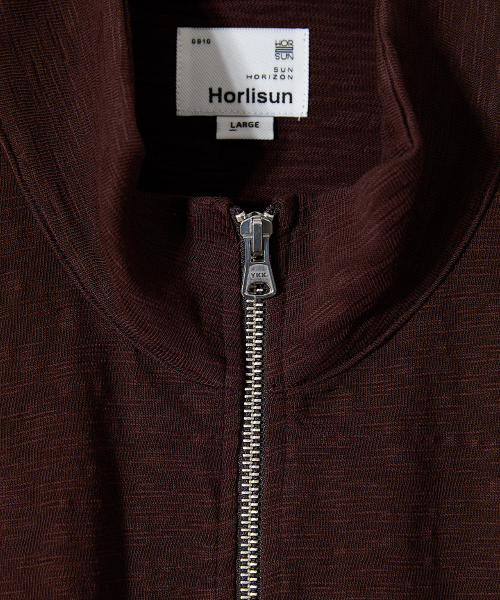 HORLISUN（ホーリーサン）の「Baxter Slub Zip Up Jacket Dark Brown（ブルゾン・メンズ・その他・SMALL/MEDIUM/LARGE）」の3枚目の写真