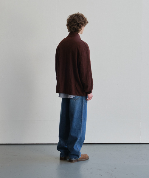 HORLISUN（ホーリーサン）の「Baxter Slub Zip Up Jacket Dark Brown（ブルゾン・メンズ・その他・SMALL/MEDIUM/LARGE）」の9枚目の写真