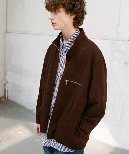 HORLISUN（ホーリーサン）の「Baxter Slub Zip Up Jacket Dark Brown（ブルゾン・メンズ・その他・SMALL/MEDIUM/LARGE）」の10枚目の写真