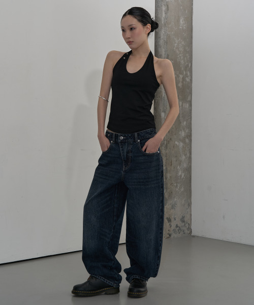 ZIZEMUSEUM(ジゼミュージアム)の「MULTIWAY STRAP HALTER TOP (BLACK)(Tシャツ/カットソー・レディース・その他・SMALL/MEDIUM)」の5枚目の写真