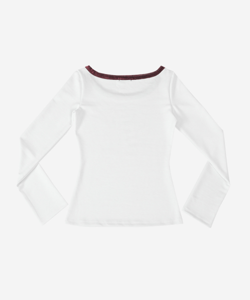 DARLING, YOU'RE BAD(ダーリンユーアーバッド)の「Playing Card Velvet-Trim Tee #Wine(Tシャツ/カットソー・レディース・その他・FREE)」の3枚目の写真