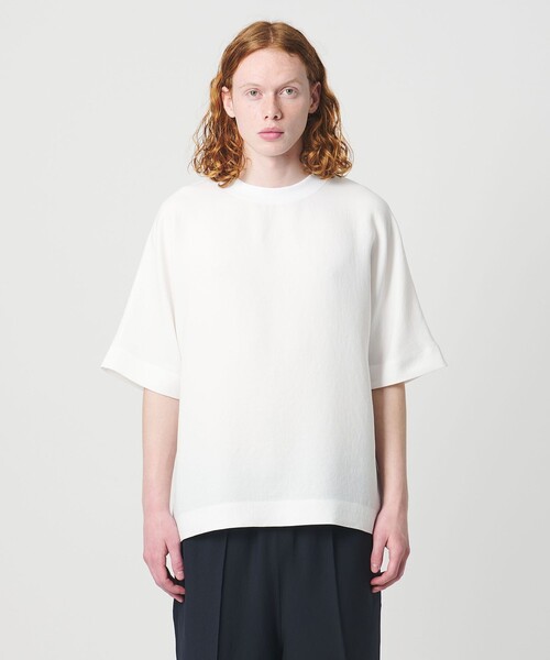 UNITED ARROWS & SONS by DAISUKE OBANA（ユナイテッドアローズアンドサンズバイダイスケオバナ）の「＜D.O UNITED ARROWS BY DAISUKE OBANA＞ESSENS Ⅰ D/SL TEE 26SS/Tシャツ（Tシャツ/カットソー・メンズ・ホワイト/ブラック・M/L/XL/S）」の7枚目の写真