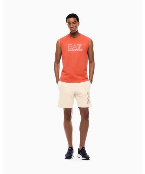 EMPORIO ARMANI EA7(エンポリオアルマーニイーエーセブン)の「<オンライン限定>【エンポリオ アルマーニ EA7】Visibility ショートパンツ ピュアコットン(その他パンツ・メンズ・ブルー/ブラック/アイボリー・X-SMALL/X-LARGE/SMALL/MEDIUM/LARGE)」の1枚目の写真
