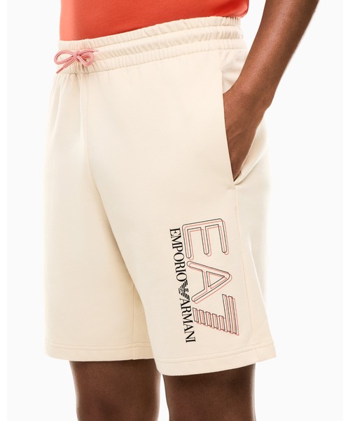 EMPORIO ARMANI EA7(エンポリオアルマーニイーエーセブン)の「<オンライン限定>【エンポリオ アルマーニ EA7】Visibility ショートパンツ ピュアコットン(その他パンツ・メンズ・ブルー/ブラック/アイボリー・X-SMALL/X-LARGE/SMALL/MEDIUM/LARGE)」の4枚目の写真