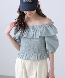 ◆2WAYオフショルペプラムブラウス