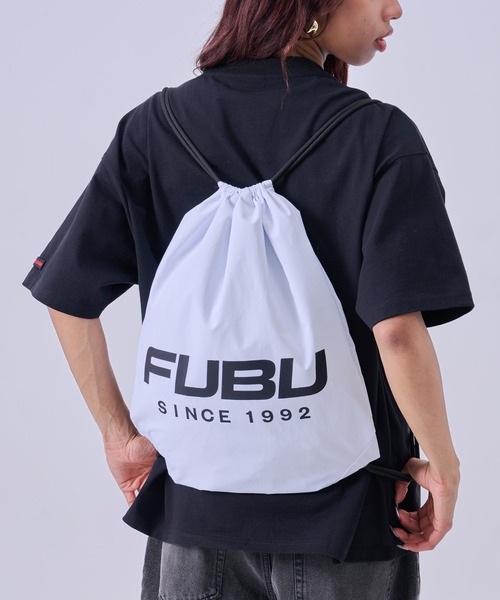 FUBU( フブ)の「FUBU フブ Knapsack/ナップサック(バックパック/リュック・メンズ・ホワイト/ブラック・FREE)」の1枚目の写真