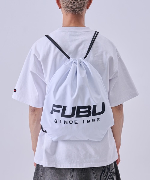 FUBU( フブ)の「FUBU フブ Knapsack/ナップサック(バックパック/リュック・メンズ・ホワイト/ブラック・FREE)」の4枚目の写真