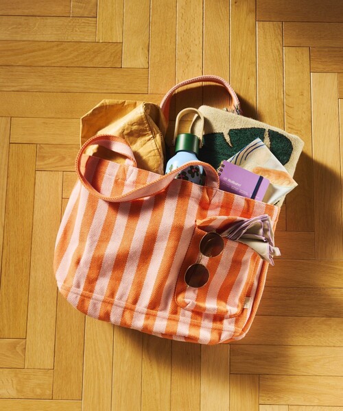 ROOTOTE(ルートート)の「ROOTOTE/ルートート SNミディアム リサイクルコットンF トートバッグ(トートバッグ・レディース・オレンジ/サックスブルー/ブラック・ONE SIZE)」の7枚目の写真