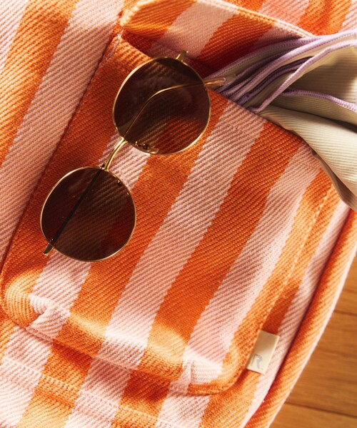 ROOTOTE(ルートート)の「ROOTOTE/ルートート SNミディアム リサイクルコットンF トートバッグ(トートバッグ・レディース・オレンジ/サックスブルー/ブラック・ONE SIZE)」の9枚目の写真