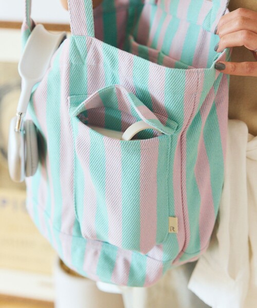 ROOTOTE(ルートート)の「ROOTOTE/ルートート SNミディアム リサイクルコットンF トートバッグ(トートバッグ・レディース・オレンジ/サックスブルー/ブラック・ONE SIZE)」の19枚目の写真