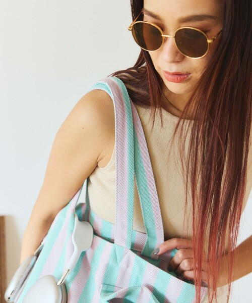 ROOTOTE(ルートート)の「ROOTOTE/ルートート SNミディアム リサイクルコットンF トートバッグ(トートバッグ・レディース・オレンジ/サックスブルー/ブラック・ONE SIZE)」の21枚目の写真