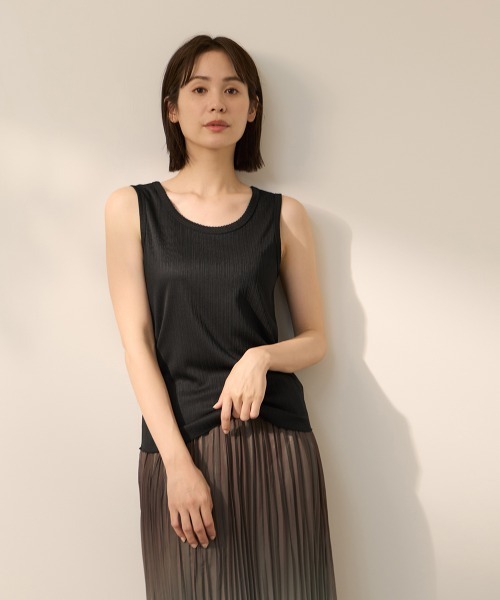 ketty(ケティ)の「ランテレストレッチN/Sカットソー(Tシャツ/カットソー・レディース・ブラック/オフホワイト・M)」の16枚目の写真