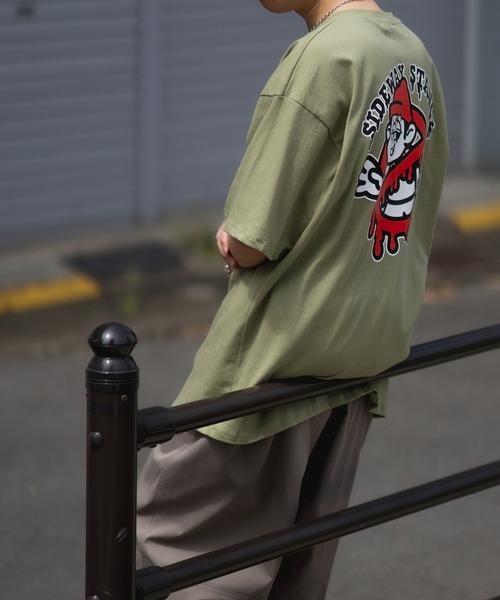 En serio TOKYO(エンソリオトーキョー)の「【SIDEWAYSTANCE】半袖ゴーストバスターズプリントTシャツ SIDE23-070/SIDE23-116(Tシャツ/カットソー・メンズ・ブラック/カーキ/ホワイト/パープル/ダークブルー/オートミール・LARGE/X-LARGE/SMALL/MEDIUM)」の22枚目の写真