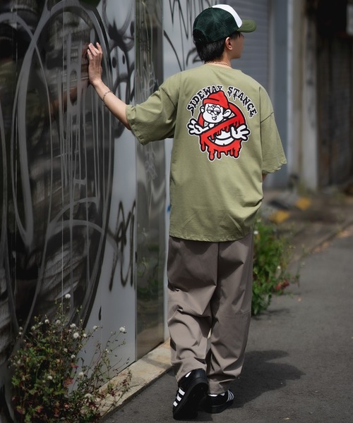 En serio TOKYO(エンソリオトーキョー)の「【SIDEWAYSTANCE】半袖ゴーストバスターズプリントTシャツ SIDE23-070/SIDE23-116(Tシャツ/カットソー・メンズ・ブラック/カーキ/ホワイト/パープル/ダークブルー/オートミール・LARGE/X-LARGE/SMALL/MEDIUM)」の20枚目の写真