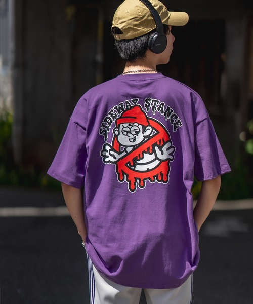 En serio TOKYO(エンソリオトーキョー)の「【SIDEWAYSTANCE】半袖ゴーストバスターズプリントTシャツ SIDE23-070/SIDE23-116(Tシャツ/カットソー・メンズ・ブラック/カーキ/ホワイト/パープル/ダークブルー/オートミール・LARGE/X-LARGE/SMALL/MEDIUM)」の16枚目の写真