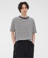 MHL.（エムエイチエル）の「COTTON LINEN STRIPE JERSEY（Tシャツ/カットソー・MEDIUM）」