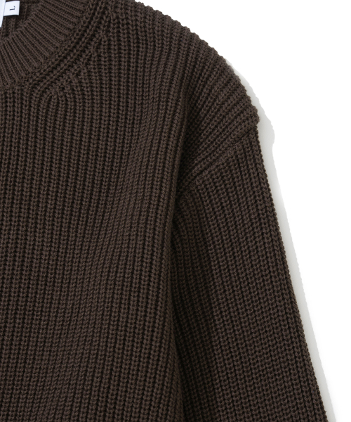 KNITTED(ニッティド)の「コットンヘンリーネックワッフルニット ブラウン(ニット/セーター・レディース・その他・MEDIUM/LARGE/X-LARGE)」の3枚目の写真