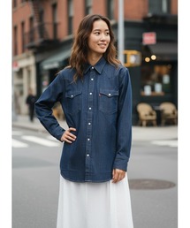 【LEVI'S/リーバイス】【王道ウエスタン】デニム ウエスタンシャツ スナップボタン 長袖 インディゴブルー