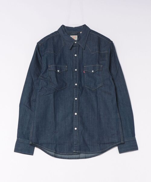 Levi's(リーバイス)の「【LEVI'S/リーバイス】【王道ウエスタン】デニム ウエスタンシャツ スナップボタン 長袖 インディゴブルー(シャツ/ブラウス・メンズ・サックスブルー/ワンウォッシュ/ブルー系その他・MEDIUM/LARGE/X-LARGE)」の7枚目の写真