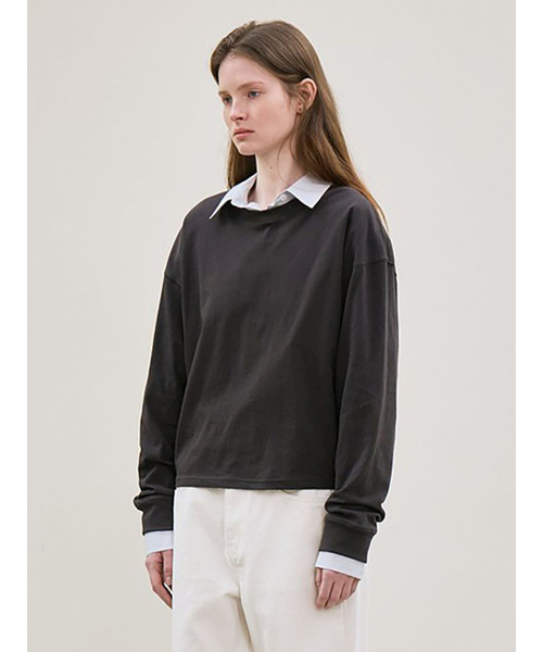 le（ル）の「comfort sweat shirt (charcoal)（スウェット・レディース・その他・FREE）」の4枚目の写真