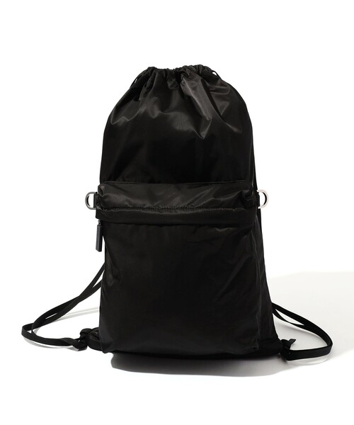 NOMADIS(ノマディス)の「NOMADIS LATT ナップサック バッグ(バックパック/リュック・レディース・ブラック/グリーン・FREE)」の2枚目の写真