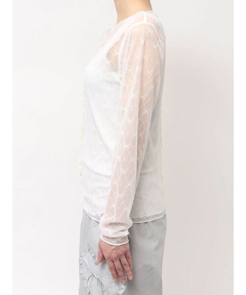 merry jenny（メリージェニー）の「シアーレースコンビTOPS（Tシャツ/カットソー・レディース・オフホワイト/アイボリー・FREE）」の13枚目の写真