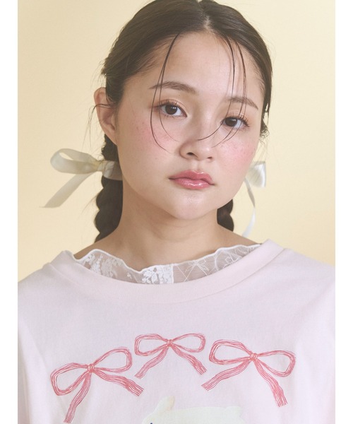 merry jenny(メリージェニー)の「シアーレースコンビTOPS(Tシャツ/カットソー・レディース・オフホワイト/アイボリー・FREE)」の11枚目の写真