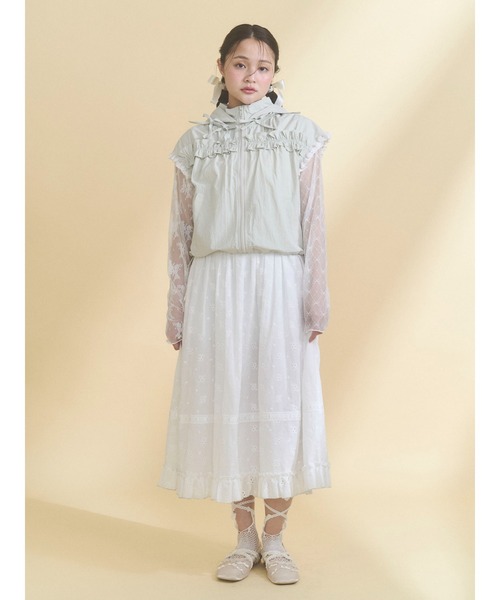 merry jenny(メリージェニー)の「シアーレースコンビTOPS(Tシャツ/カットソー・レディース・オフホワイト/アイボリー・FREE)」の17枚目の写真