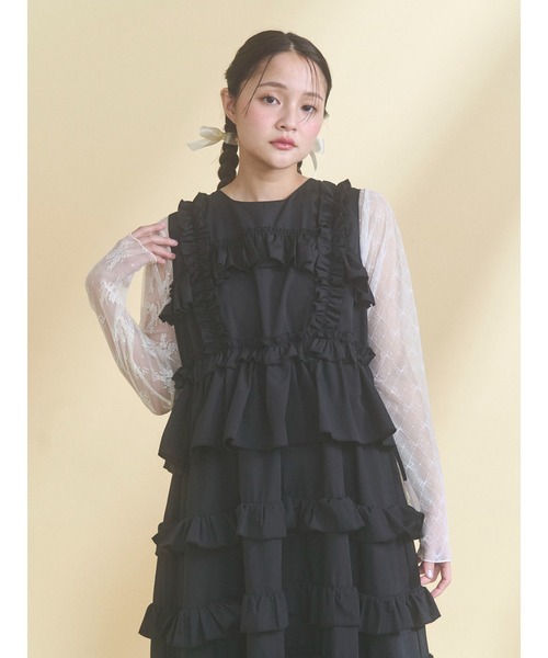 merry jenny（メリージェニー）の「シアーレースコンビTOPS（Tシャツ/カットソー・レディース・オフホワイト/アイボリー・FREE）」の14枚目の写真