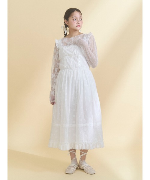 merry jenny（メリージェニー）の「シアーレースコンビTOPS（Tシャツ/カットソー・レディース・オフホワイト/アイボリー・FREE）」の19枚目の写真