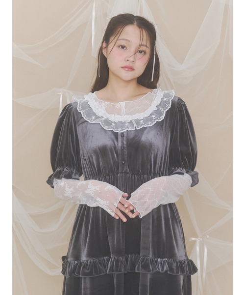 merry jenny(メリージェニー)の「シアーレースコンビTOPS(Tシャツ/カットソー・レディース・オフホワイト/アイボリー・FREE)」の22枚目の写真