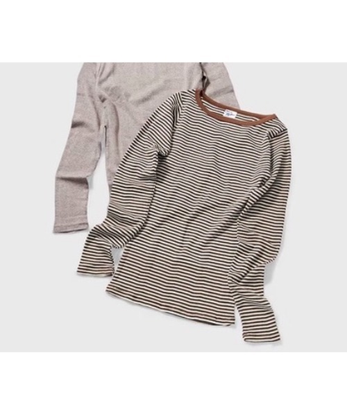 MILLER(ミラー)の「Robert P. Miller / パネルリブ B/N長袖 / 858C(Tシャツ/カットソー・レディース・ブラウン系その他/ブルー系その他/チャコールグレー/グレー・FREE)」の8枚目の写真