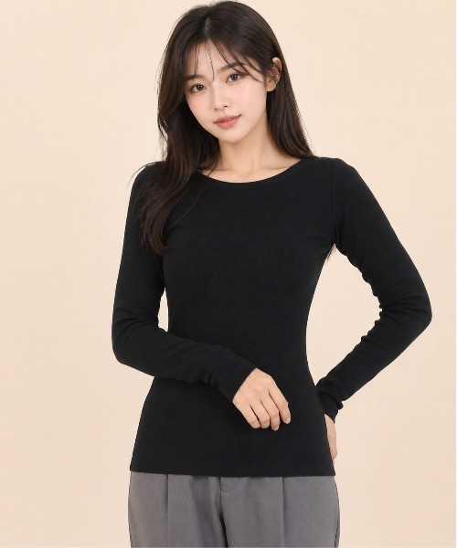 MILLER(ミラー)の「Robert P. Miller / パネルリブ B/N長袖 / 858C(Tシャツ/カットソー・レディース・ブラウン系その他/ブルー系その他/チャコールグレー/グレー・FREE)」の7枚目の写真