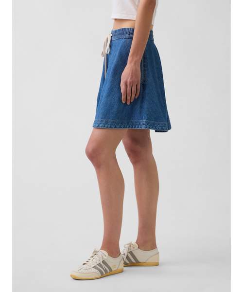 GAP（ギャップ）の「ウルトラソフトデニム ミニサークルスカート（デニムスカート・レディース・インディゴブルー・XXS/L/M/S/XS）」の3枚目の写真