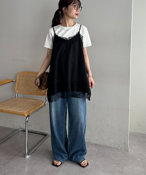 DISCOAT(ディスコート)の「【接触冷感/汗染み防止】コンパクトTシャツ(Tシャツ/カットソー・レディース・グレー系その他/ブラック/ブラウン/ピンク/オフホワイト・LARGE/MEDIUM)」の13枚目の写真