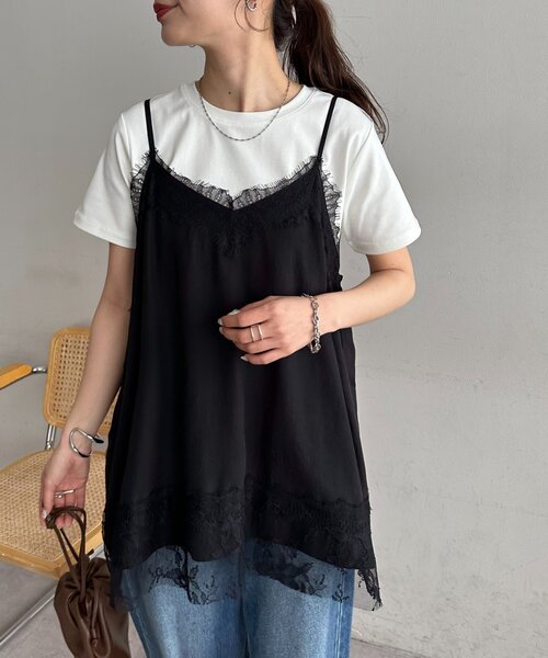 DISCOAT(ディスコート)の「【接触冷感/汗染み防止】コンパクトTシャツ(Tシャツ/カットソー・レディース・グレー系その他/ブラック/ブラウン/ピンク/オフホワイト・LARGE/MEDIUM)」の14枚目の写真