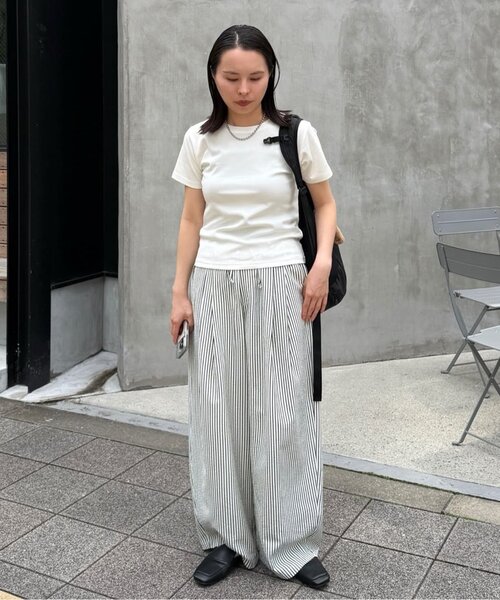 DISCOAT(ディスコート)の「【接触冷感/汗染み防止】コンパクトTシャツ(Tシャツ/カットソー・レディース・グレー系その他/ブラック/ブラウン/ピンク/オフホワイト・LARGE/MEDIUM)」の15枚目の写真