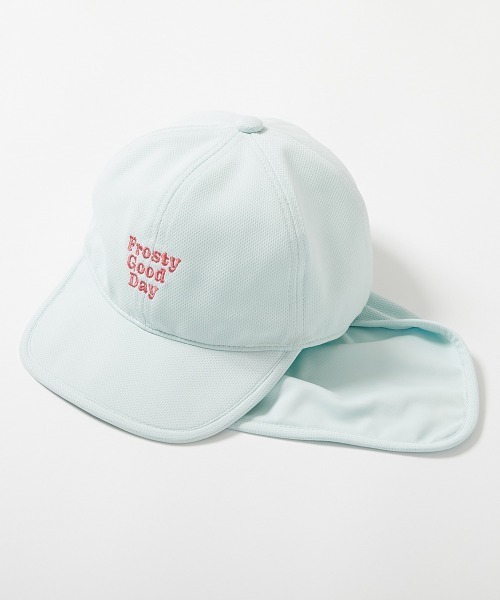 devirock(デビロック)の「気化熱のチカラでひんやり 日よけ付きキャップ(キャップ・キッズ・ネイビー/ベージュ/ブラック/グリーン系・52/54/56/58)」の6枚目の写真