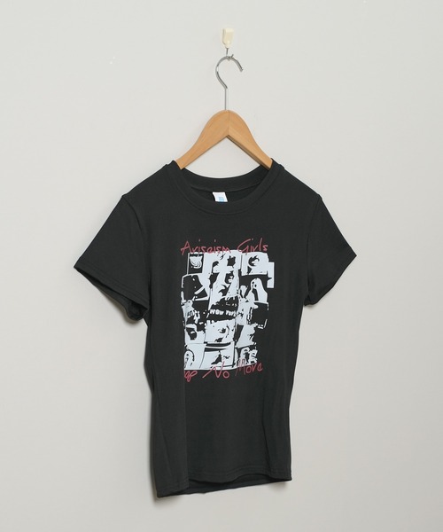 shopnikoniko(ショップニコニコ)の「プリントTシャツ 半袖 スリムTシャツ 韓国ファッション y2k モノクログラフィックデザイン Tシャツ ピチT(Tシャツ/カットソー・レディース・ブラック/ホワイト・フリー)」の8枚目の写真