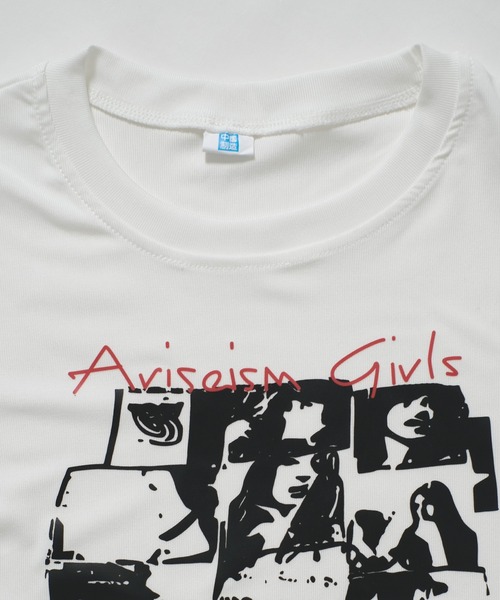 shopnikoniko(ショップニコニコ)の「プリントTシャツ 半袖 スリムTシャツ 韓国ファッション y2k モノクログラフィックデザイン Tシャツ ピチT(Tシャツ/カットソー・レディース・ブラック/ホワイト・フリー)」の10枚目の写真