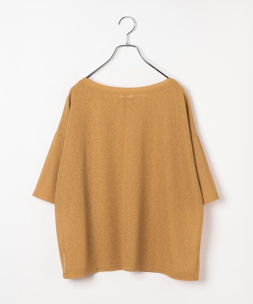 LEPSIM(レプシィム)の「メランジシアーオーバーT 668118(Tシャツ/カットソー・レディース・ブラック/キャメル/オフホワイト・FREE)」の15枚目の写真