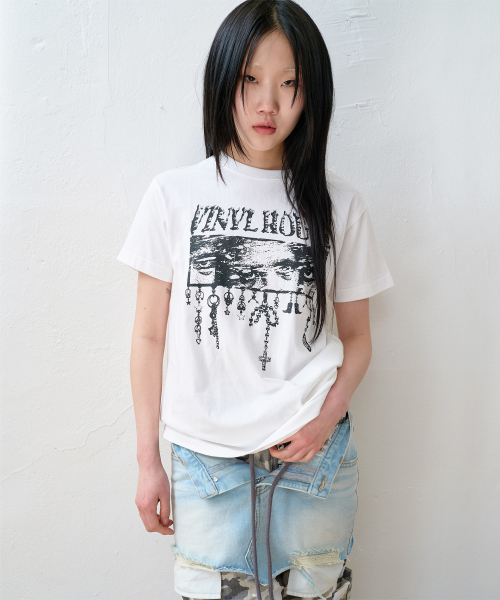 THEVINYLHOUSE(ザバイニルハウス)の「EYES DOWN TEE WHITE(Tシャツ/カットソー・メンズ・その他・SMALL/MEDIUM/LARGE)」の9枚目の写真